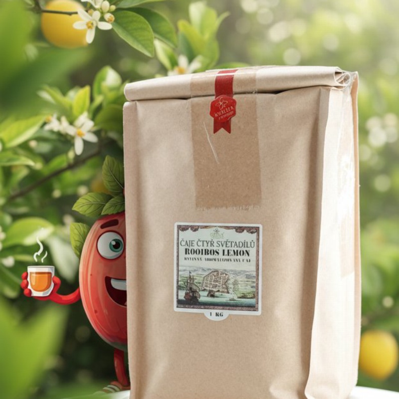 Rooibos Lemon 1 kg GREŠÍK Čaje 4 světadílů