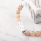 MĚSÍČNÍ KÁMEN X KŘIŠŤÁL NÁRAMEK NA RUKU KORÁLKOVÝ (UNISEX) 6