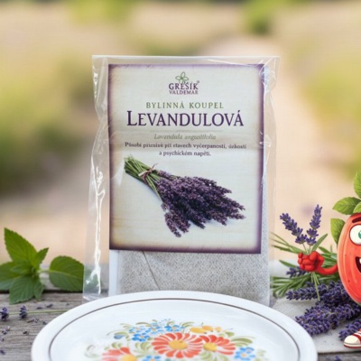 Levandulová koupel 20 g GREŠÍK, Bylinná koupel