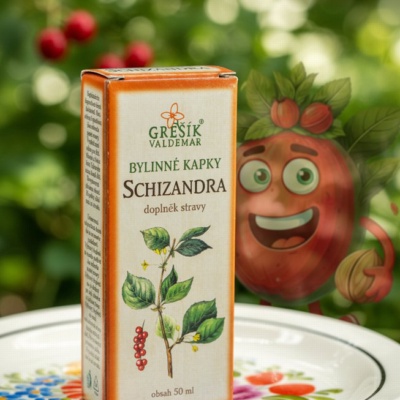 Schizandra kapky 50 ml GREŠÍK-Z-40% líh, Bylinné kapky