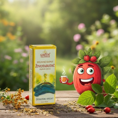 Životabudič kapky 50 ml GREŠÍK-Z-35% líh, Devatero bylin kapky